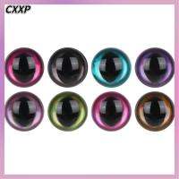 CXXP สีเมจิก แมวตา DIY อุปกรณ์ตุ๊กตา 3D ตา ดวงตาที่มีขนตา ยัดไส้สัตว์