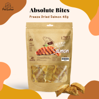 ?Absolute Bites Freeze Dried Salmon 45g ฟรีซดรายเกรดพรีเมี่ยม x Petsister