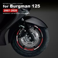 Motorcycle Wheel Sticker Waterproof Rim Decal Burgman 125 Accessories For Suzuki Burgman UH 125 UH125 2007-2020 2017 2018 2019