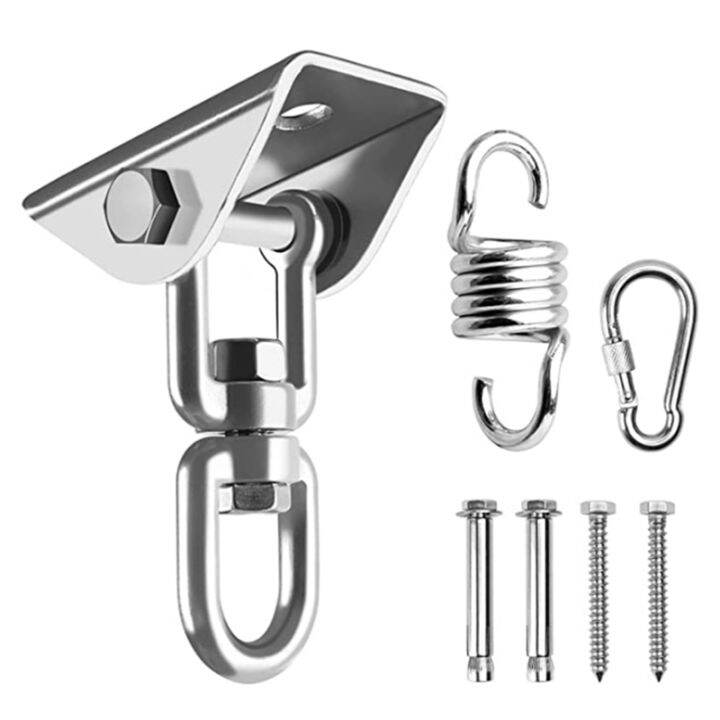 Hammock Chair Hanging Hardware Kit with Chain and Spring,Porch Swing