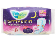 HNBăng vệ sinh ban đêm Laurier Safety Night siêu an toàn 4 miếng 35cm thumbnail