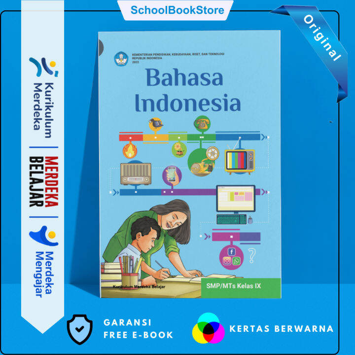 Buku Paket Bahasa Indonesia Kelas 9 SMP Kurikulum Merdeka / Buku ...