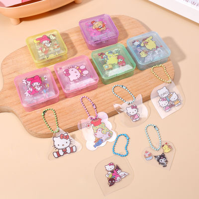 【Free Shipping】Sanrio สติกเกอร์ติดกล่องน่ารัก Cinnamoroll Kuromi สติกเกอร์เมโลดี้สำหรับแลปท็อปโทรศัพท์เคสของเล่นเด็กสติกเกอร์อนิเมะสำหรับเด็กผู้หญิง