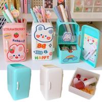 Kawaii Organizer Refrigerator Pen Holder Student Cute Large-capacity Desktop Organizer Storage Creative Tube Sweet Pencil Case