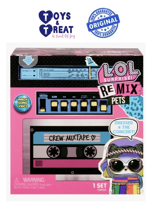 LOL Surprise! Remix Pets - 9 Surprises with Real Hair & Surprise Song ...