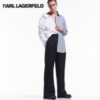 KARL LAGERFELD - CARA LOVES KARL BI-COLOR SHIRT 226M1662 เสื้อเชิ้ต