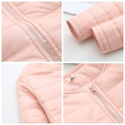 Newbang 4XL Plus Size Lightweight Cotton Jacket Women Winter Warm Collarless Coat With Zipper Female Slim Jackets