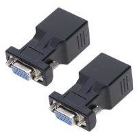 LAN to VGA Converter &amp;lt;ส่งจากไทย&amp;gt; ราคาต่อคู่หัวแปลง​ ตัวแปลง VGA extender Male to LAN RJ45 Network Cable Female Adapter