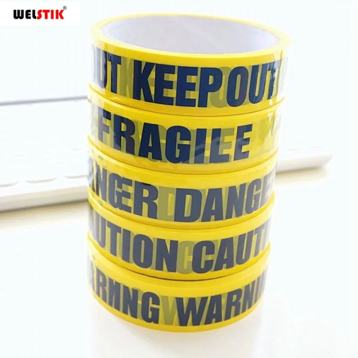 1-roll-25m-yellow-warning-sign-tapes-diy-sticker-caution-danger-barrier-safety-reminder-for-store-warehouse-factory-mall-school-adhesives-tape