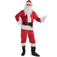 [COD] wholesale European and sizes plus suit classic 7-piece luxury masonry velvet Claus