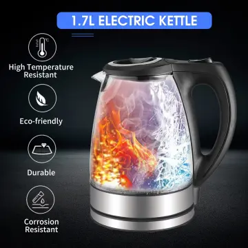 500ml Electric Kettle LCD Screen 110V 300W Water Boiler 4 Variable Preset  Temperatures US Plug Leakproof for Business Trip Hotel