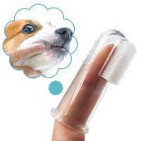 HAYANGO สร้างสรรค์ หลายมุม อุปกรณ์ป้องกันฟัน ขนแปรงนุ่ม โปร่งใส สำหรับสัตว์เลี้ยงขนาดเล็ก แปรงสีฟันสุนัข การทำความสะอาดปากสัตว์เลี้ยง แปรงสีฟันสำหรับสัตว์เลี้ยง การดูแลฟัน Tartar