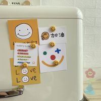 Lovely yellow smiley face resin fridge magnet photo whiteboard photo wall magnetic decoration