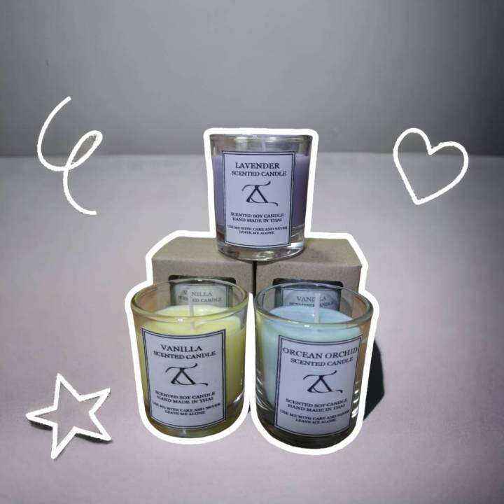 Scented Candle เทียน เทียนหอม เทียนหอมอโรม่า เทียนหอมไขถั่วเหลือง