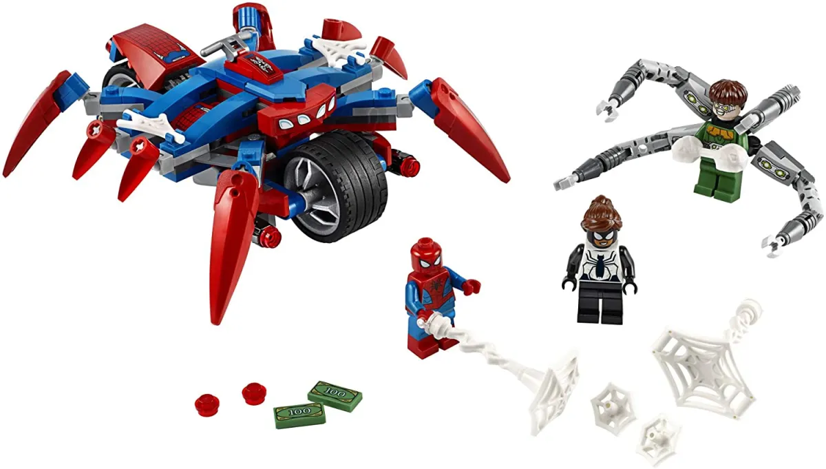 Genuine】LEGO Marvel's Spider-Man: Spider-Man and Doctor Octopus 76148 Bộ đồ  chơi siêu anh