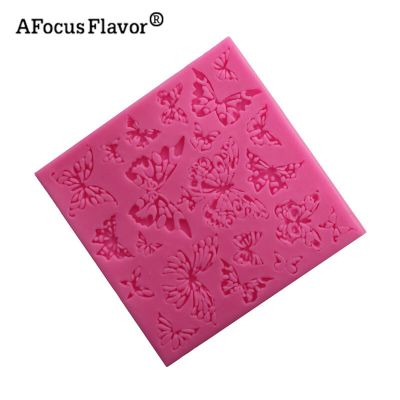 ；【‘； Variety Pattern Butterflies Lace  Fondant Wedding Birthday Cake Clay Gumpaste Chocolate Silicone Mould Handmade DIY Baking Gift