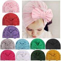 【YF】 10 Style Baby Cap Bow Tie Fashion Hat Solid Turban a Headscarf for Girl Elastic Caps Girls Infant Accessories