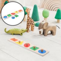 1 Set Knob Wooden Peg Puzzles Baby Puzzles Toys Educational Puzzle Geometric Shape Sorting Toy Wooden Toys