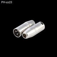 Audio Mic Microphone Adapter Connector Mini XLR 3 Pin Male to XLR 3 pin Male Plug SLR Camera Converter