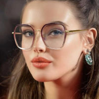 New Fashion Luxury Square Anti-blue Glasses Frame Women Vintage Comfortable Optical Computer Eyeglasses Female Spectacles