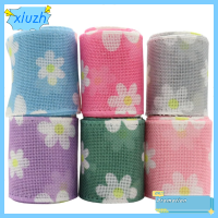 XIUZH 6 Rolls 30 Yards สีสันสดใส ริบบิ้นดอกไม้ริบบิ้น มี6สี 2.5นิ้วค่ะ ริบบิ้นเดซี่ ริบบิ้นตกแต่งลาย ผ้าผ้าทอ ริบบิ้นลายคลื่น การตกแต่งตกแต่ง