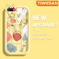 YIWESAN เคสสำหรับ Realme C2 C2S เคส A1K OPPO แบรนด์แฟชั่นสวยงามศิลปะภาพวาดลวดลายสุดสร้างสรรค์ขอบนุ่มเคสกันกระแทกโปร่งใสเคสซิลิโคนเนื้อนิ่มทนทานต่อการตกหล่น