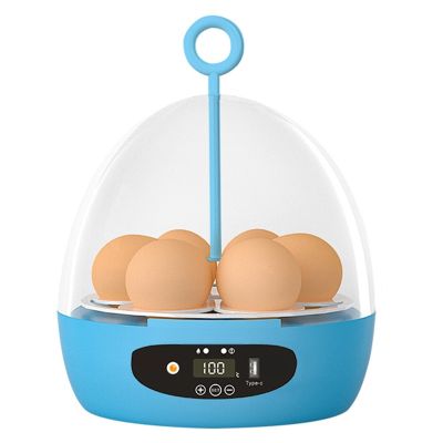 ศูนย์บ่มเพาะไข่6ไข่ตู้สำหรับฟักไข่ควบคุมความร้อนและความชื้น6ไข่หมุนอย่างเต็มที่สัตว์ปีก Hatcher