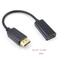 อะแดปเตอร์สายแปลงสัญญาณ1080P 4K DP To HDMI แบบไร้สายสามารถปรับแต่งได้พอร์ตแสดงภาพอะแดปเตอร์พอร์ตสำหรับแสดงแบบ PC HDTV แล็ปท็อปเดลล์