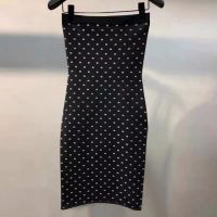 Alexander Wang aw Kings new style knitted hot girl sexy hip-wrapped skirt design sense a-shaped hot diamond slim dress EDFI