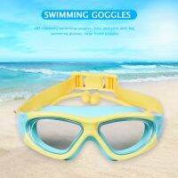 Kids Swim Goggles Professional Swim Eyewear Pool Glasses Soft Anti-Fog with Earplugs for 3-12 Years Children Boys Girls