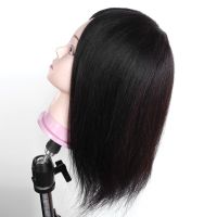 14 Inch Mannequin Head Natural Color 100 Real Human Hair Professional Hairdressing Cosmetology Dolls Head For Hairstyles