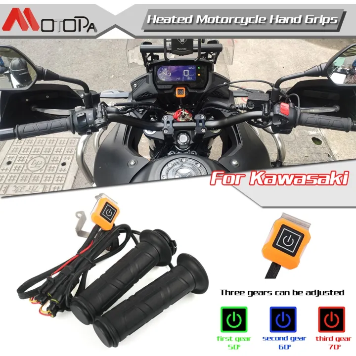 Z1000 Motorcycle Heated Hand Grips ATV Handlebar Heater Handle Bar Hand