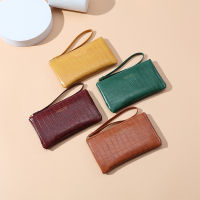 กระเป๋าสตางค์ Female PU leather Forever young กระเป๋าสตางค์ทรงใบสั้นแฟชั่น ใส่เหรียญและธนบัตรได้ -- D8020