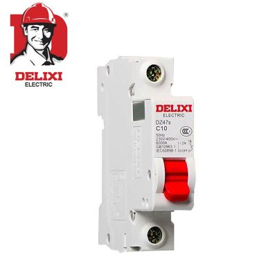 1Pcs Delixi Mcb-Mini Breaker Dz47s 4P 32a 40a 63a ไฟฟ้าโซลาร์เซลล์ Ac Circuit Breaker Air Switch