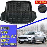 สำหรับ Volkswagen VW Jetta A7 Mk7 7 2019 ~ 2022แผ่นรองกระโปรงหลังรถพื้นรถบรรทุกผ้ายางปูท้ายรถพรมสำหรับรถยนต์โคลนอุปกรณ์ป้องกันแบบแผ่นอุปกรณ์เสริม