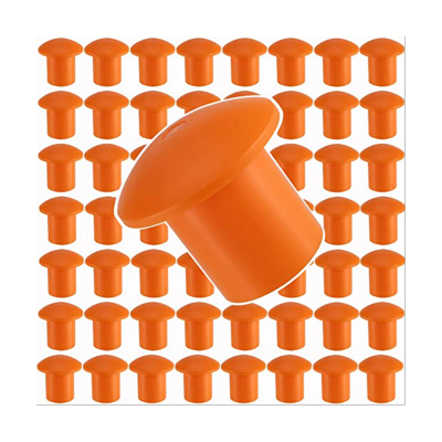 80 Pcs Mushroom Rebar Safety Cover Orange Rebar Covers Caps for Rebar Stake, Rebar Size 3- 8, 10M -25M