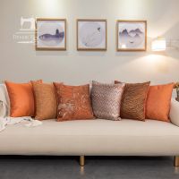 [Dudu home furnishing] หมอนสีส้มห้องนั่งเล่นปลอกหมอนหมอนอิงสีส้ม-ปลอกหมอน45X45-Aliexpress