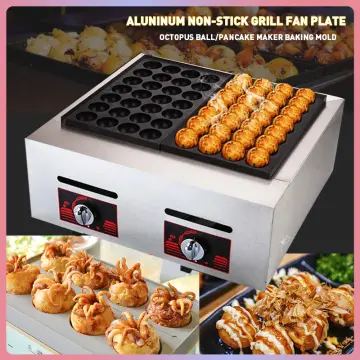 Electric Takoyaki Pancake Maker Timed Multifunction Baking