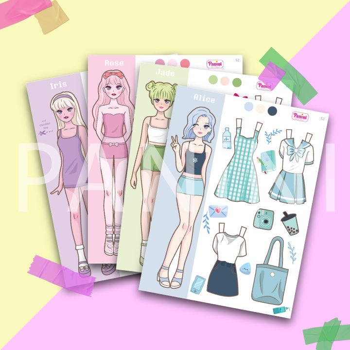 Amazon.com: Cut out Paper Dolls Cute Animal and Crafts Kawaii Coloring  Book: Chibi Adorable plush animal dolls Outfit and accessories: Freely Mix  and Match: ... Illustration : Anime Japanese Shoujo style: 9798357677648: