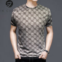 เสื้อยืดผู้ชาย JK Court Casual Print European Streetwear Top T-Shirt Men S Summer