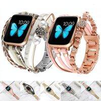 สายรัดเครื่องประดับสำหรับนาฬิกาสายรัดข้อมือสำรองสำหรับ Iwatch 6 5 4 3SE 44มม. 42มม. 40มม. นาฬิกาสุดหรู49มม.