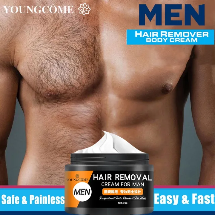 v%vYOUNGCOME Men Body Hair Removal Cream Chest Hair Armpit Hair Leg Hair  Hand Hair Mild No Stimulation | Lazada PH