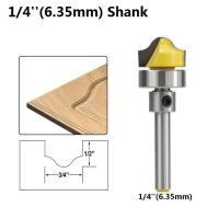 1Pc 1/4 1/2 8Mm Shank 3/4 แผง Faux Ogee Groove Router บิตประตูตัดคาร์ไบด์ End Mill Milling Bit