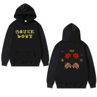 90s American Rapper Eladio Carrion Hoodie Rose Flower Graphic Sweatshirt Men Casual Sauce z Music Album Print Hoodies Size XS-4XL