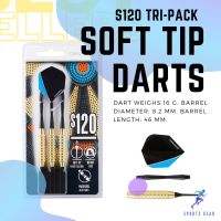 CANAVERAL S120 Soft Tip Darts Tri-Pack ( ลูกดอกปลายนุ่ม รุ่น S120 แพ็ค 3 ชิ้น ) ปาเป้า Darts กระดานปาเป้า ปาเป้าลูกดอก ลูกดอก หางลูกดอก