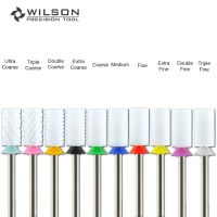 WILSON Large Barrel White Ceramic Nail Drill Bits Electric Manicure Drill amp;Accessory