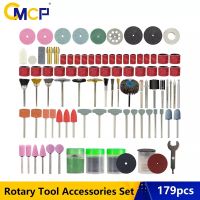 HOTZ CMCP 179pcs Electric Mini Drill Kit Abrasive Rotary Tool Accessories Set For Dremel Sanding Polishing Cutting Engraving Heads