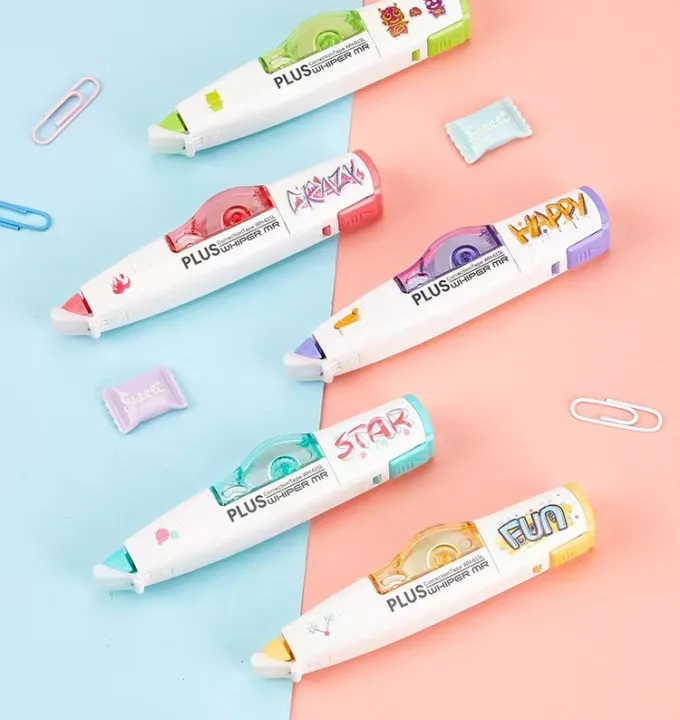 Japan plus correction tape exclusive English graffiti large capacity