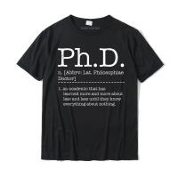 เสื้อยืดโอเวอร์ไซส์เสื้อยืด ผ้าฝ้าย พิมพ์ลาย Ph.D PHD ตลก ของขวัญวันจบการศึกษา สําหรับผู้ชาย นักเรียนS-5XL S-5XL