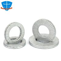 DIN25201 Double Fold Self-Lock Washer M3 M4 M5 M6 M8 M10 M12-M90 Anti-Loosening Anti-Skid Shockproof Lock Gasket Safety Spacer